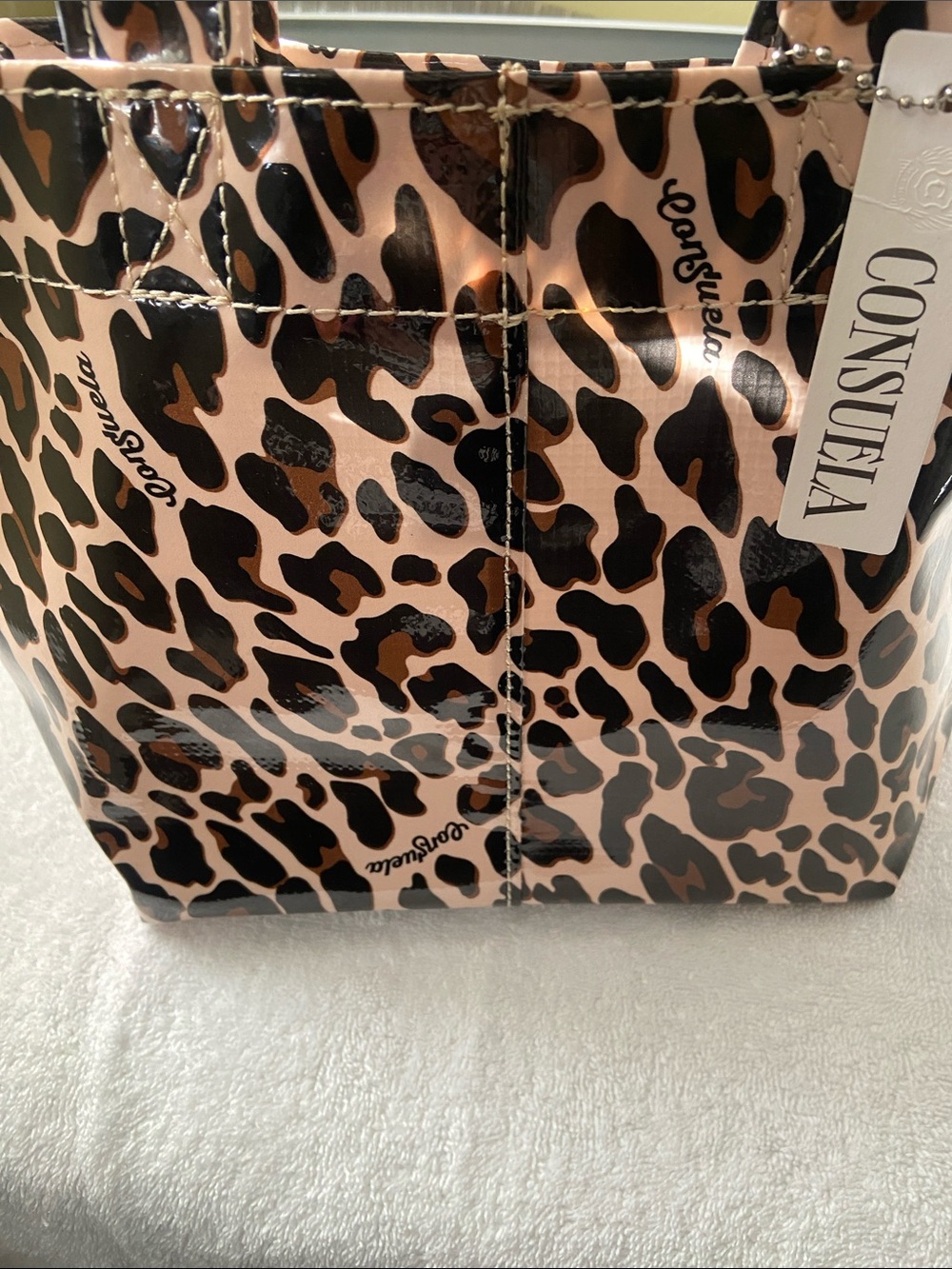 Consuela Mona Mini Bag Leopard print tote NWT - Picture 9 of 9